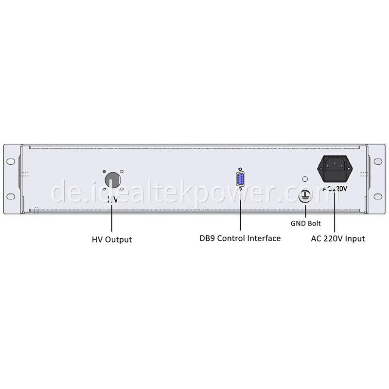 High Voltage Laboratory Power Supplies Back Panel 2U